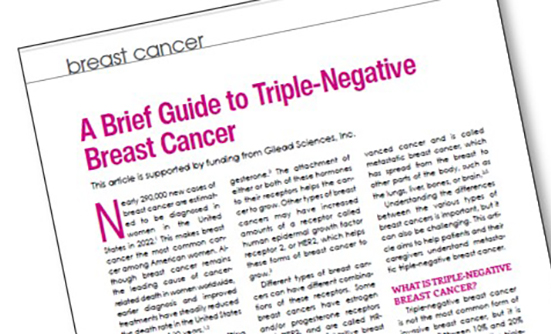 A Brief Guide to Triple-Negative Breast Cancer