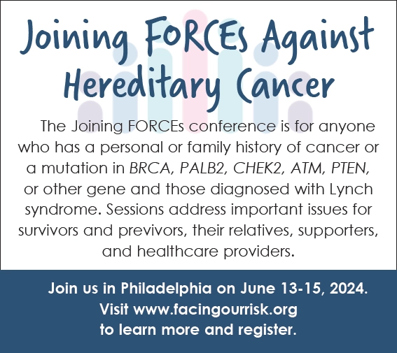 Join us in Philadelphia on June 13-15, 2024 for the Joining FORCEs conference. Visit www.facingourrisk.org to learn more and register.