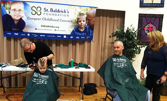 Community Shaves Heads for Childhood Cancer Research	