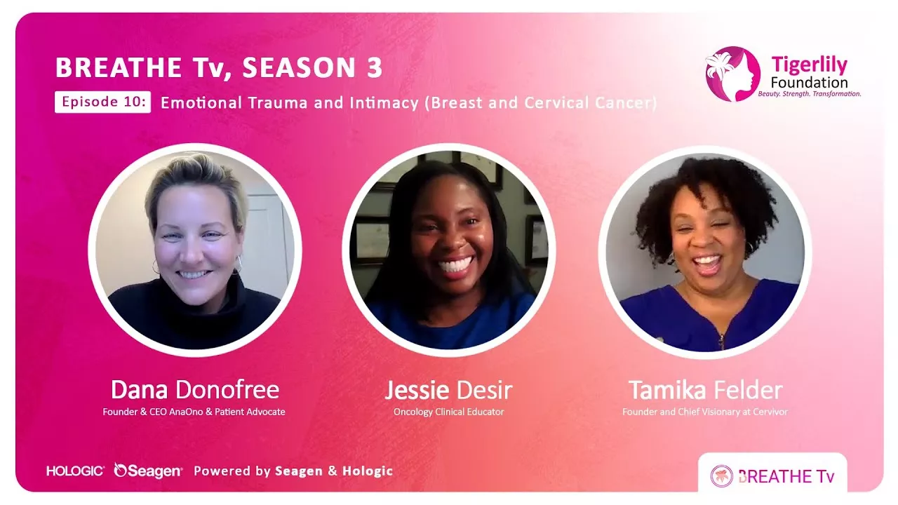 BREATHE Tv Season 3 Episode #10: Emotional Trauma and Intimacy (Breast and Cervical Cancer)